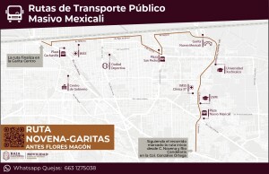 IMOS-015-2023-MXLI INICIA EL LUNES OPERACIONES NUEVA RUTA DE TRANSPORTE PÚBLICO 9NA-GARITAS EN MEXICALI_ IMOS 2